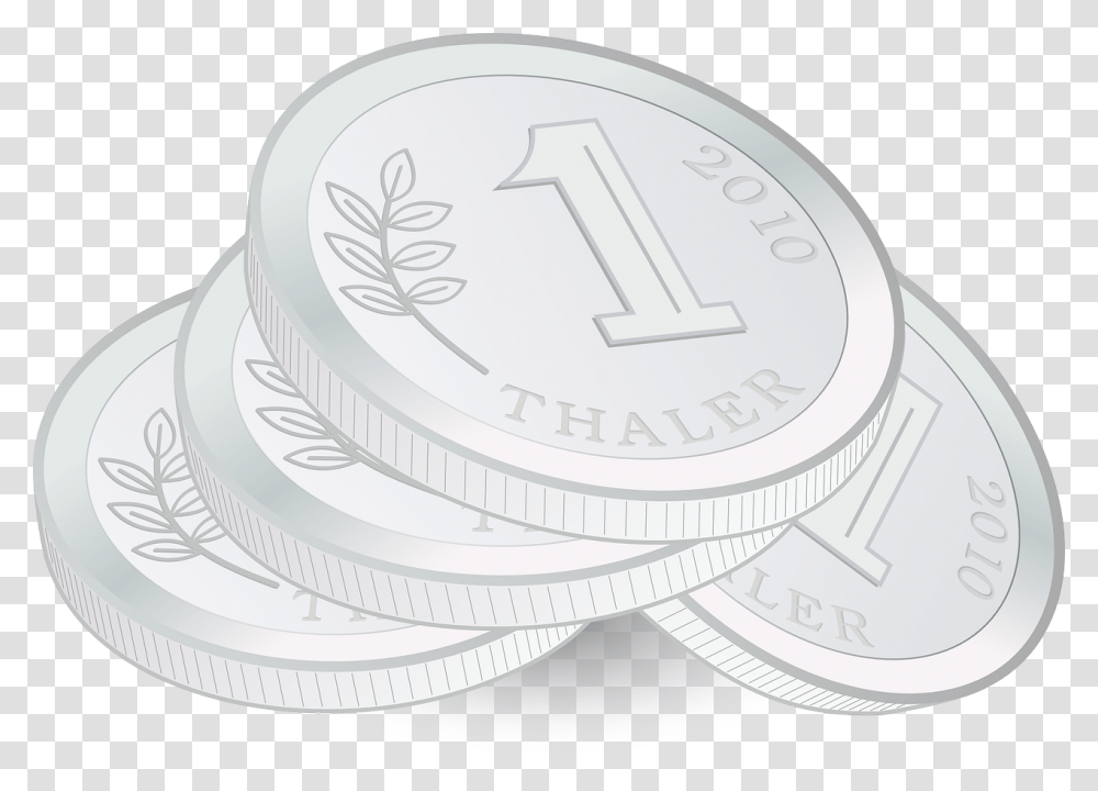 Silver Coins Clip Art, Money Transparent Png