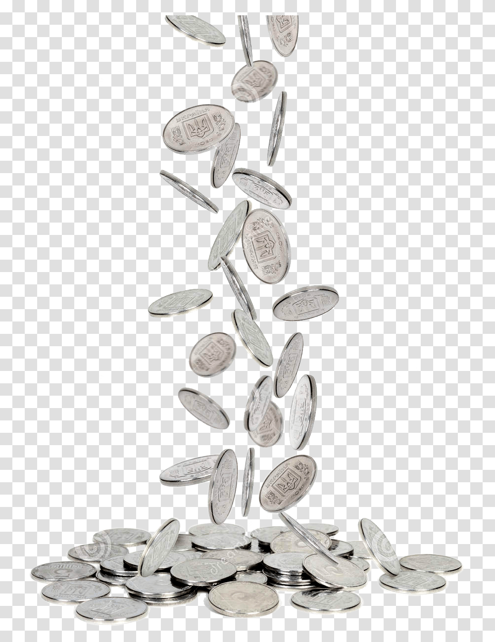 Silver Coins Falling Coins Falling Background, Plant, Vegetable, Food, Grain Transparent Png