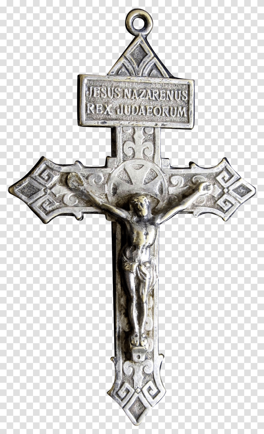 Silver Cross Croce San Damiano In Metallo Argentato, Crucifix Transparent Png