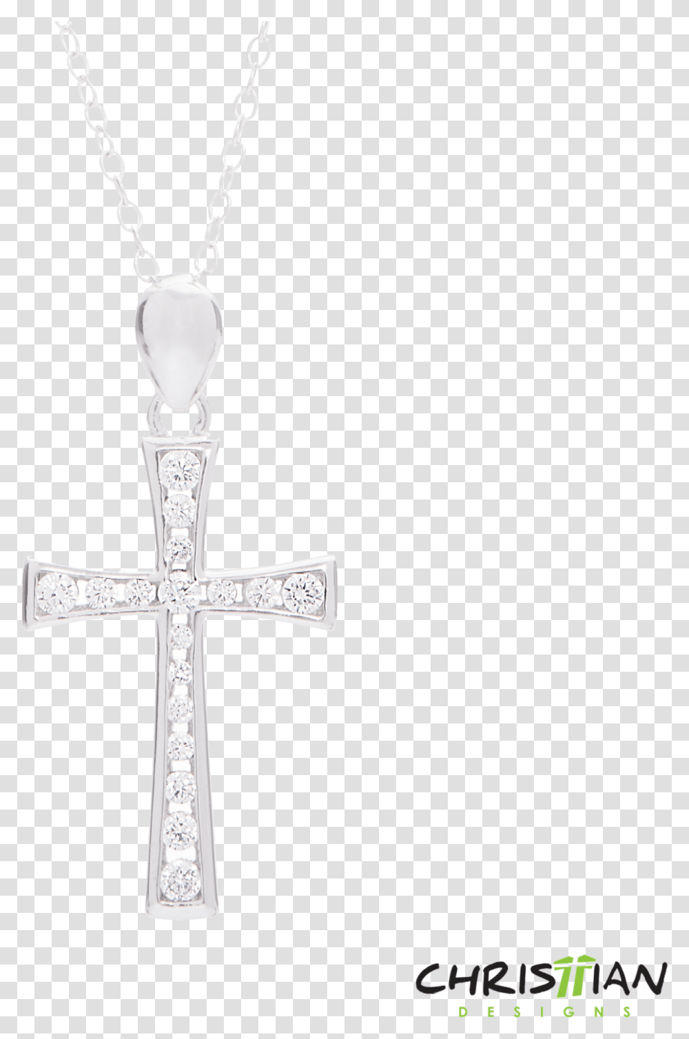 Silver Cross Necklace Locket, Crucifix, Pendant Transparent Png