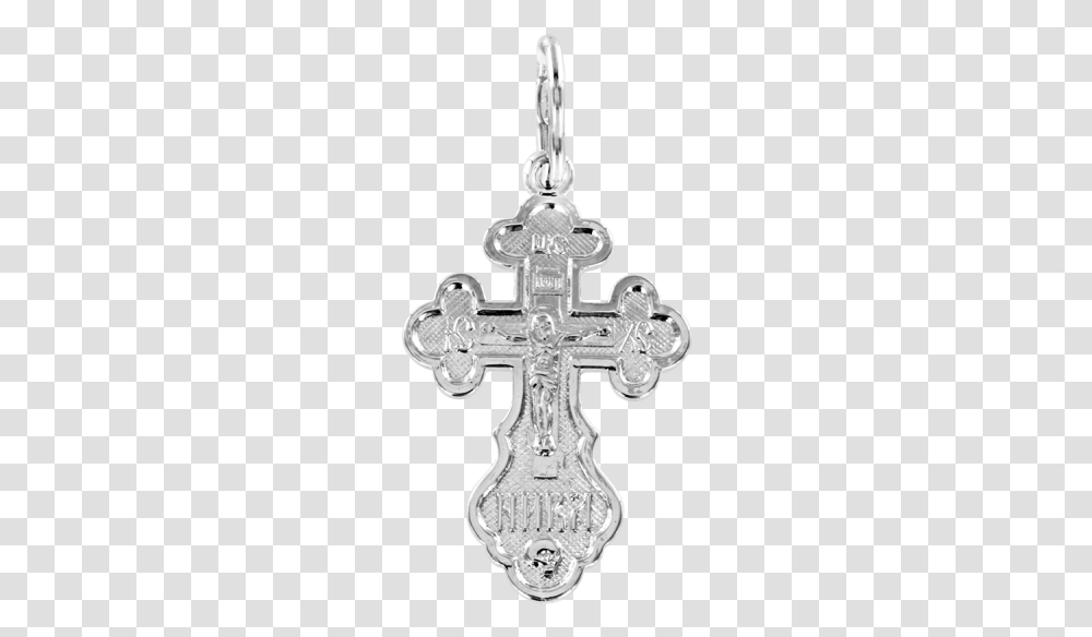 Silver Cross Pravoslavnij Serebryanij Krestik Spasi I Sohrani, Crucifix Transparent Png