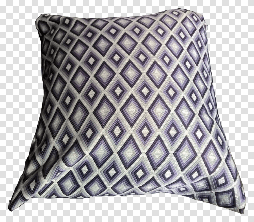 Silver Diamond Pattern Pillow Carpet, Cushion, Rug Transparent Png