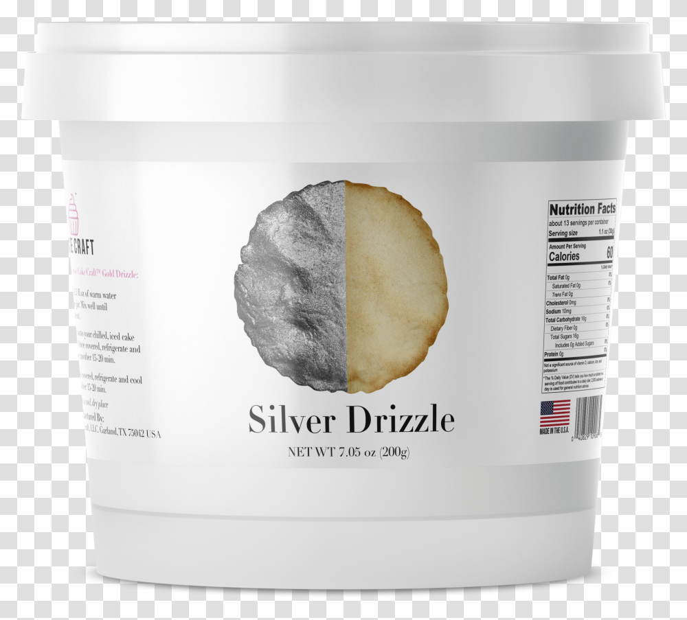Silver Drizzle Cake Craft Gold Drizzle, Food, Bread, Dessert, Jar Transparent Png