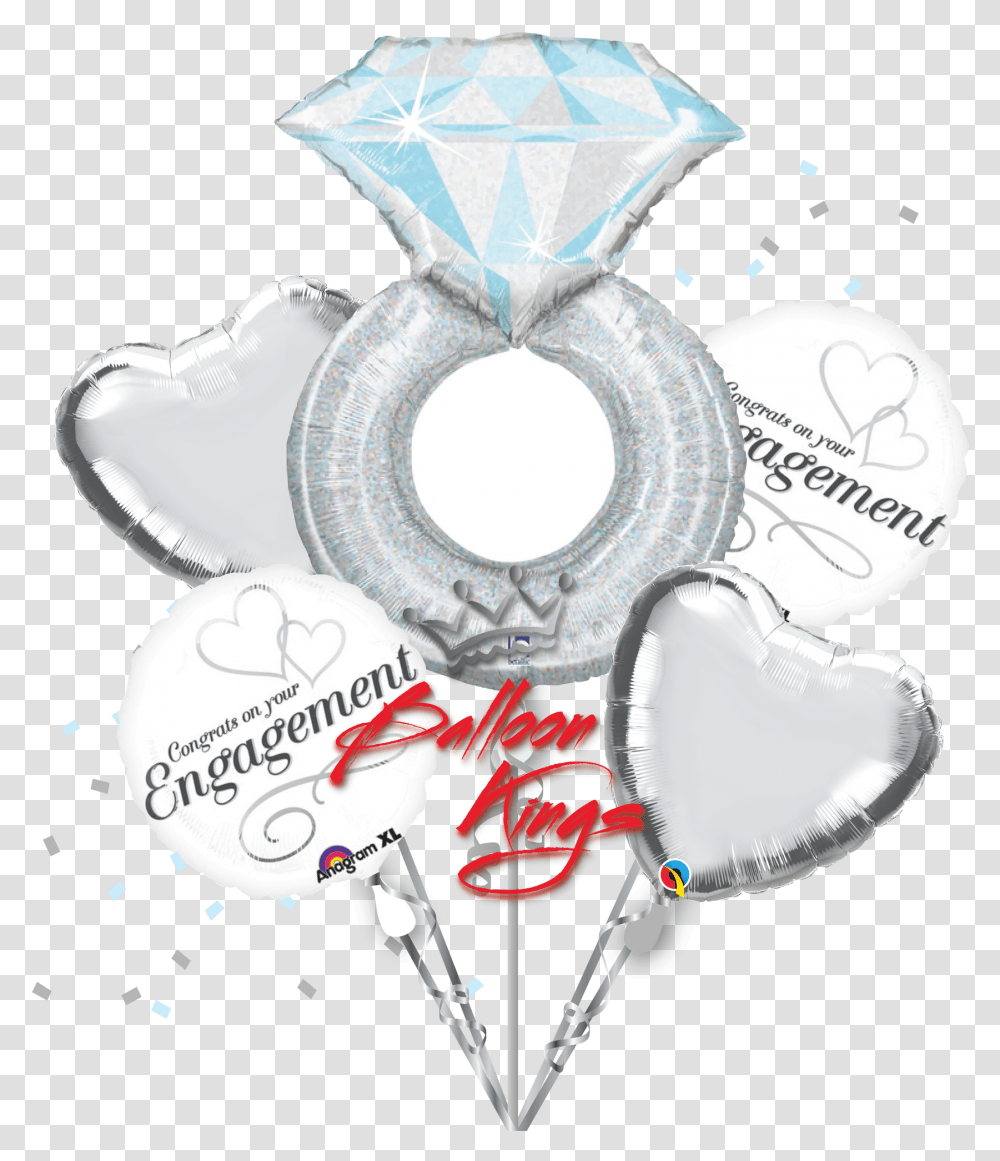 Silver Engagement Ring Bouquet, Light, Drawing Transparent Png