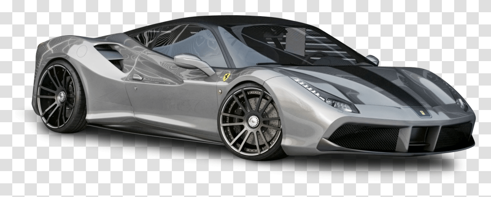 Silver Ferrari 488 Gtb Car 99 Silver 2017 Ferrari 488 Spider, Tire, Wheel, Machine, Vehicle Transparent Png