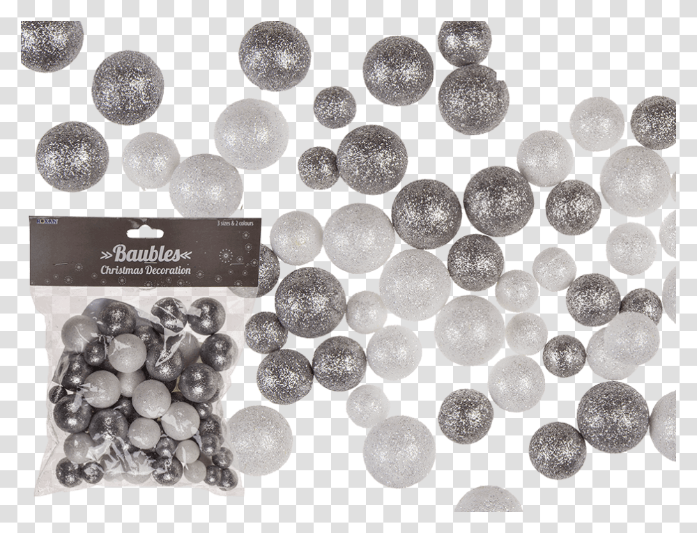 Silver Glitter Balls Foam, Sphere, Rug, Nature, Outdoors Transparent Png