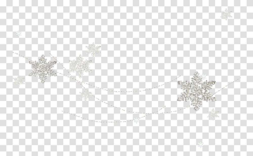 Silver Glitter Snowflakes Decoration Freetoedit Silver Transparent Png