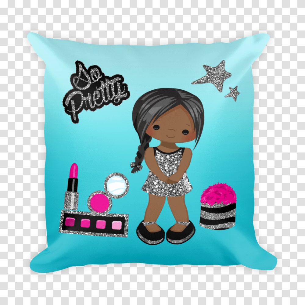 Silver Glitter Square Pillow Mocha Creationz, Cushion, Doll, Toy, Person Transparent Png