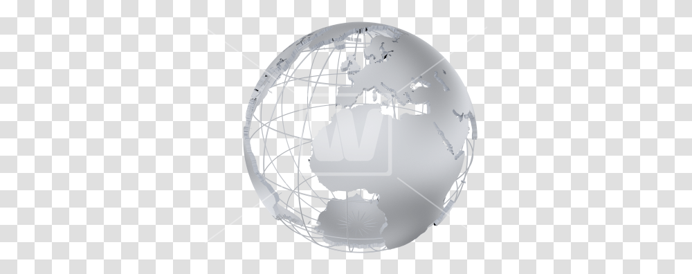 Silver Globe Background Silver Globe, Sphere, Astronomy, Soccer Ball, Football Transparent Png
