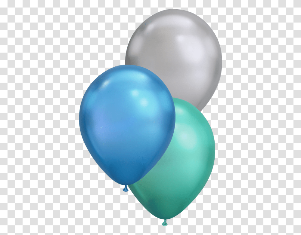 Silver Green Blue Balloons Transparent Png