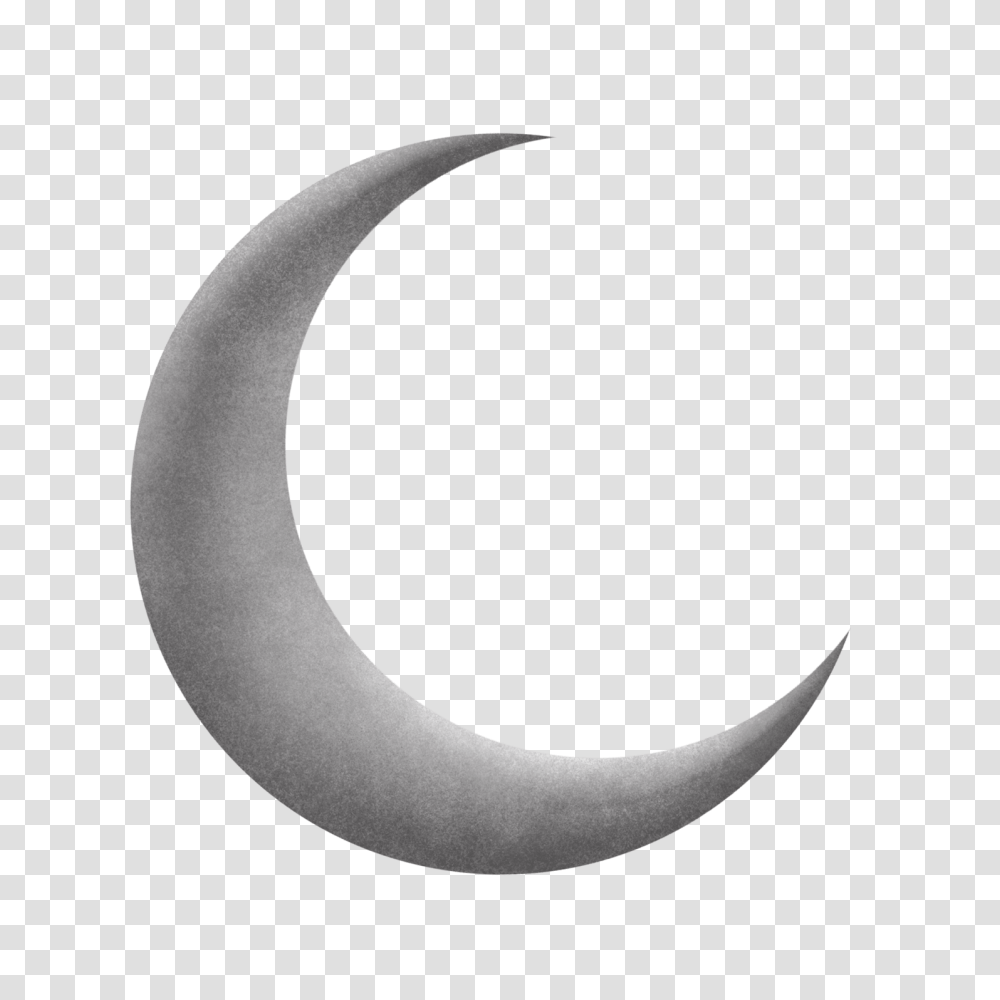 Silver Grey Moon Crescent, Nature, Outdoors, Astronomy, Lunar Eclipse Transparent Png