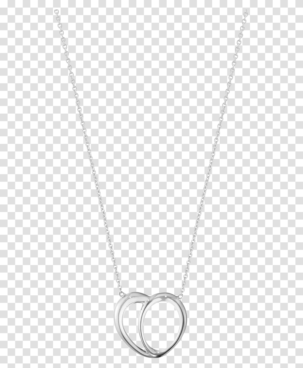 Silver Heart Chain, Pendant, Necklace, Jewelry, Accessories Transparent Png