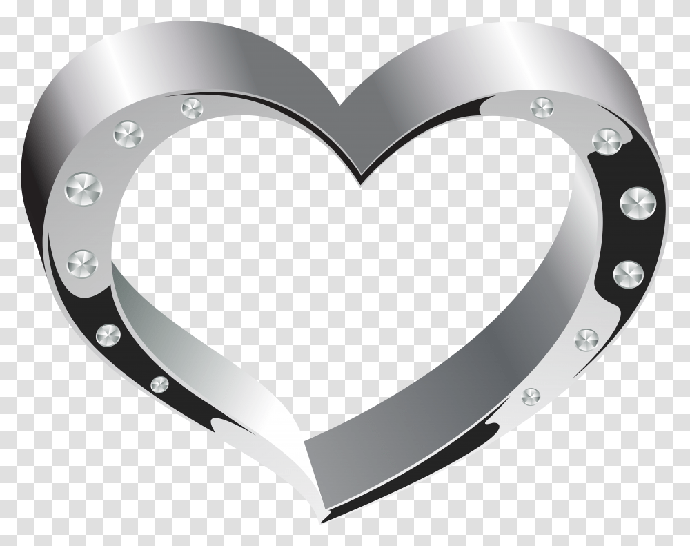 Silver Heart Clip Art Image White Background, Sunglasses, Accessories, Accessory, Tape Transparent Png