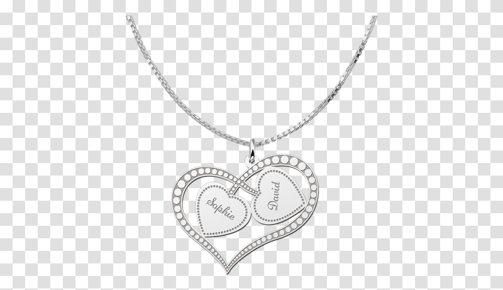 Silver Heart Pendant Two Hearts Mersin Bykehir Belediyesi, Locket, Jewelry, Accessories, Accessory Transparent Png