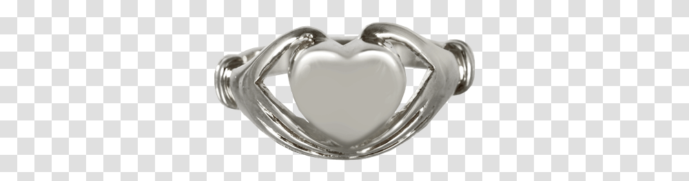 Silver Heart Ring For Cremains Ring, Ashtray, Mixer, Appliance, Ceiling Light Transparent Png