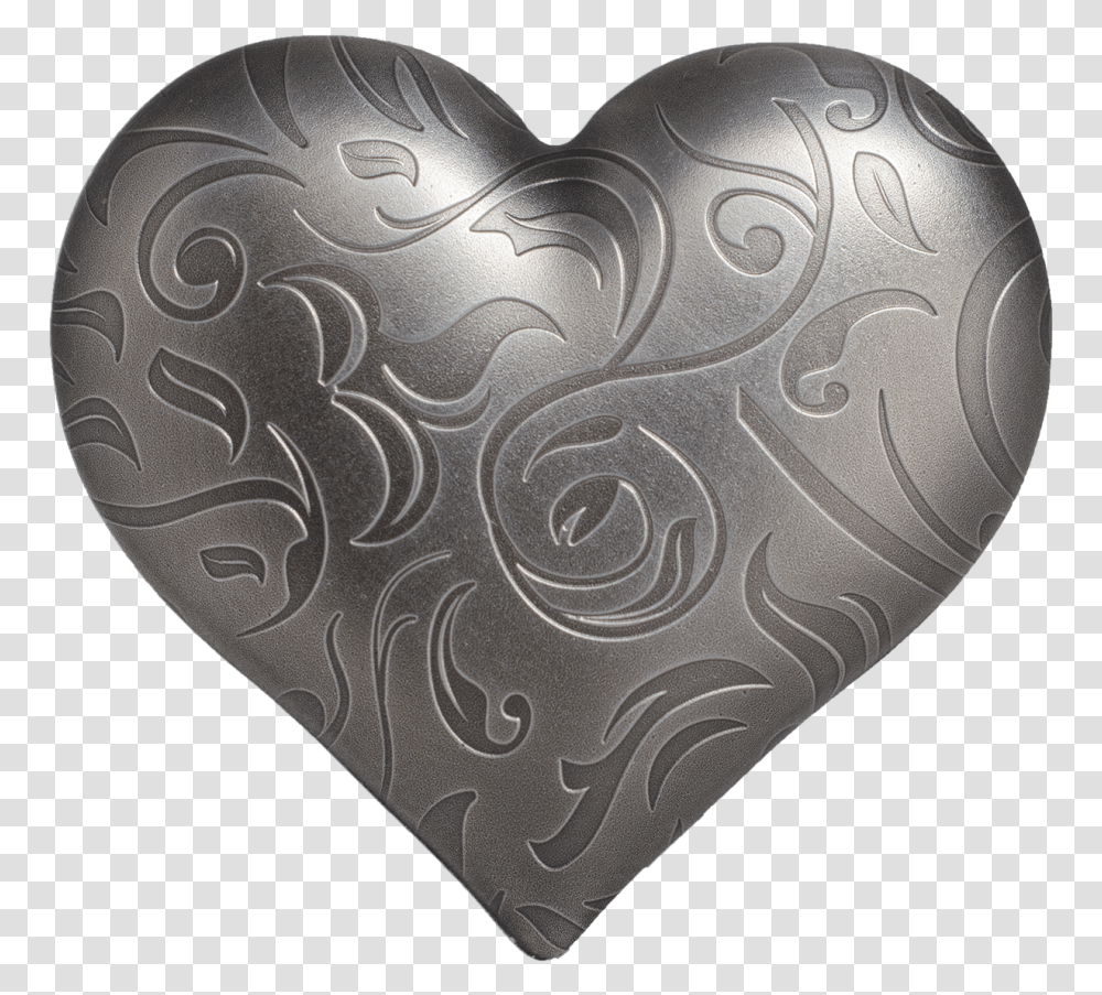 Silver Heart, Rug, Cushion, Pillow Transparent Png