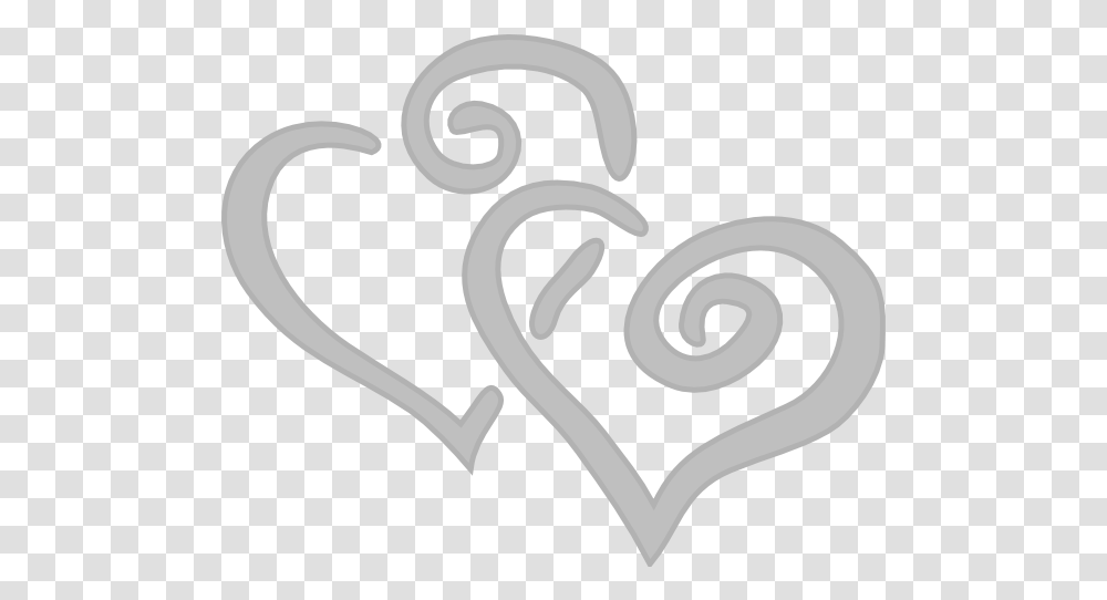 Silver Hearts Clip Art Hearts Clip Art, Text, Alphabet, Label, Symbol Transparent Png