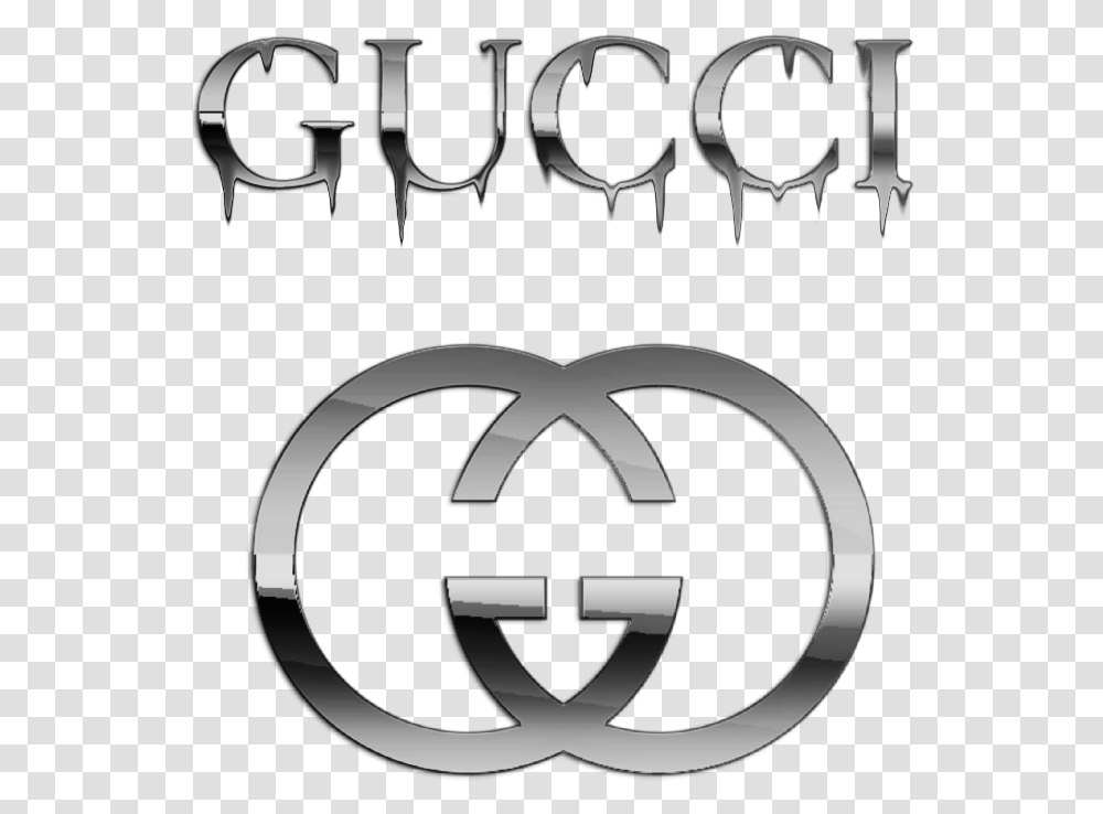 Silver Highend Primium Gucci Emblem, Stencil, Number Transparent Png