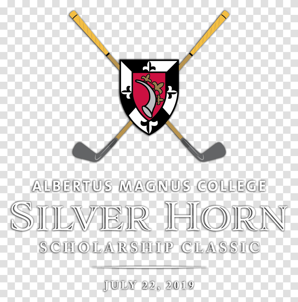Silver Horn Classic Golf Tournament Logo With Albertus Albertus Magnus College, Bow, Poster, Advertisement, Team Sport Transparent Png