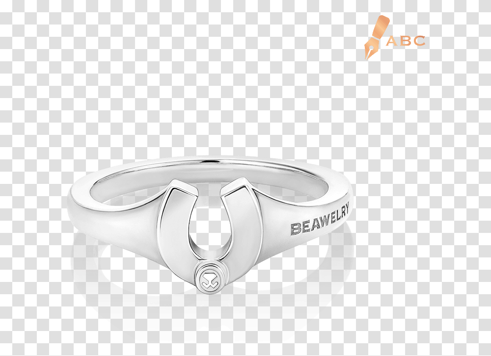 Silver Horseshoe Ring Engagement Ring, Jewelry, Accessories, Accessory, Platinum Transparent Png