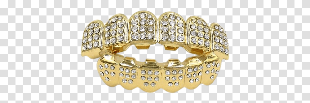 Silver Iced Out Cz Teeth Grillz Gold Teeth, Accessories, Accessory, Diamond, Gemstone Transparent Png