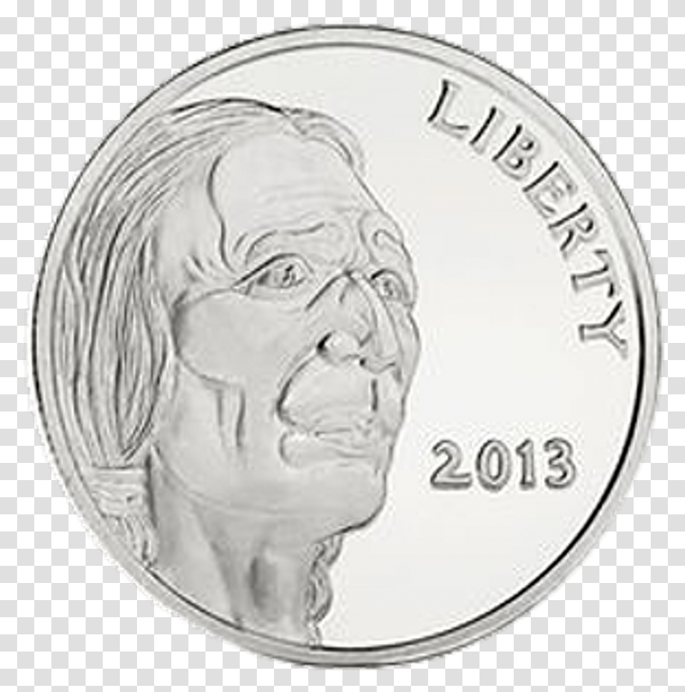 Silver Indian Head Oz 2013, Nickel, Coin, Money, Soccer Ball Transparent Png