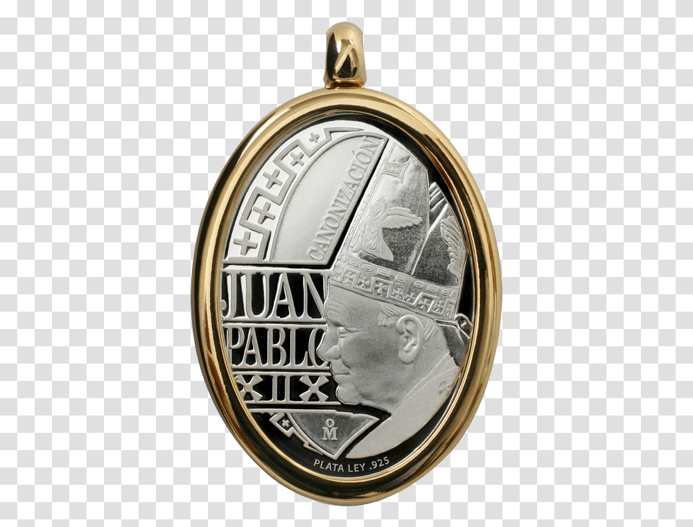 Silver John Paul Ii Medal Pope John Xxiii, Nickel, Coin, Money, Wristwatch Transparent Png