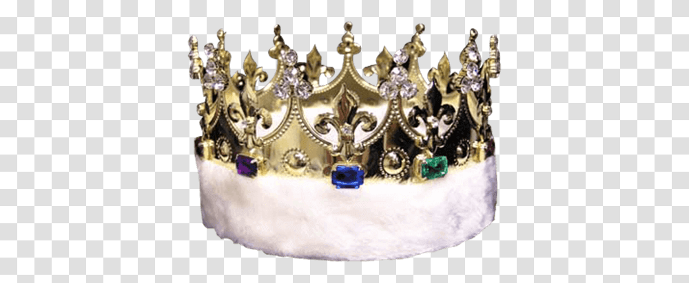 Silver King Crown King Crown With Fur, Accessories, Accessory, Jewelry, Chandelier Transparent Png