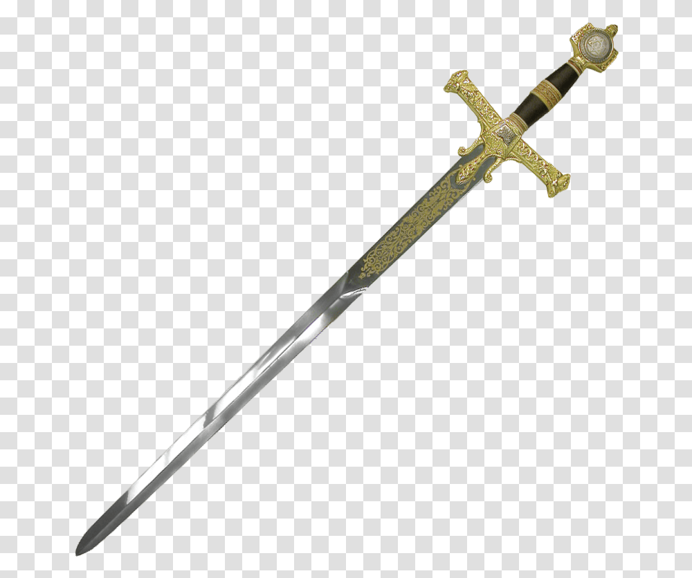 Silver King Solomon Sword Sword Of Excalibur, Blade, Weapon, Weaponry, Spear Transparent Png
