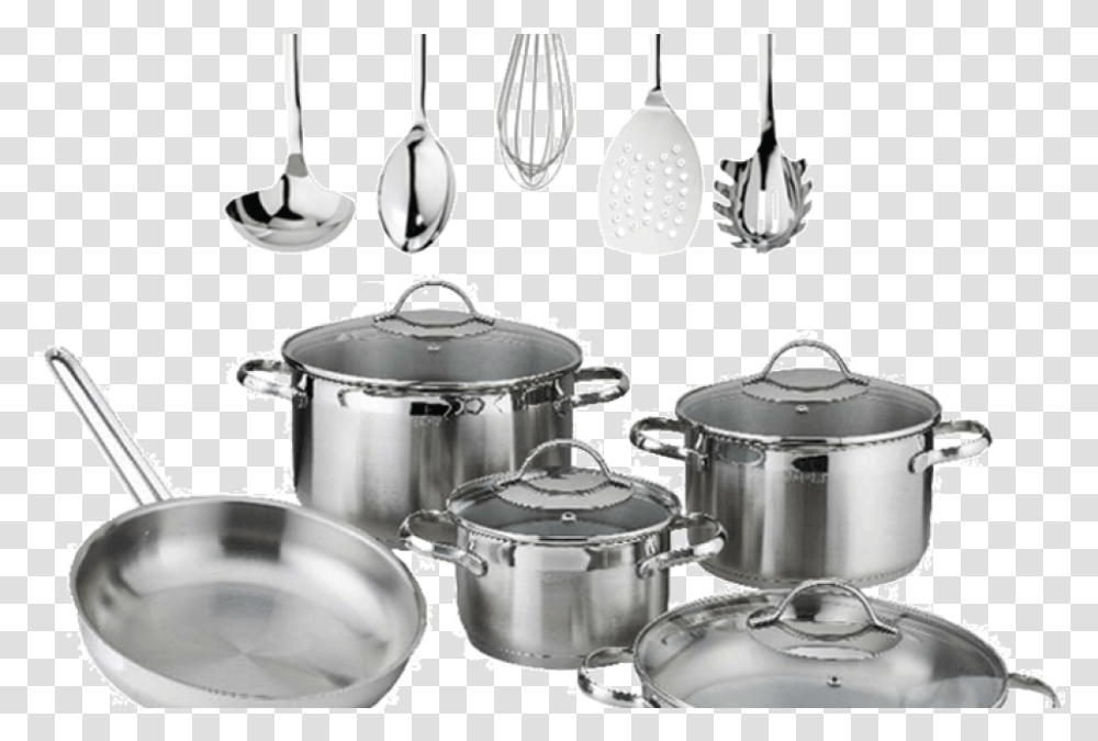 Silver Kitchen Items Download, Mixer, Appliance, Pot, Cooker Transparent Png