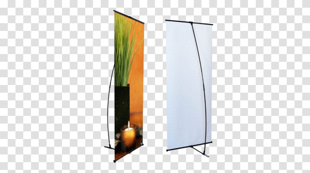 Silver L Banner Standee Size, Screen, Electronics, Furniture, Plant Transparent Png