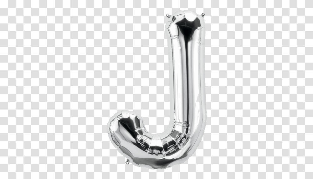 Silver Letter J 34 Silver Balloon Letter J, Cutlery, Aluminium, Mixer, Appliance Transparent Png