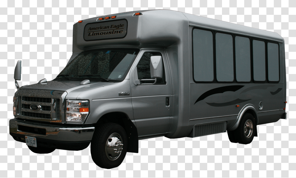 Silver Limo Bus, Van, Vehicle, Transportation, Truck Transparent Png