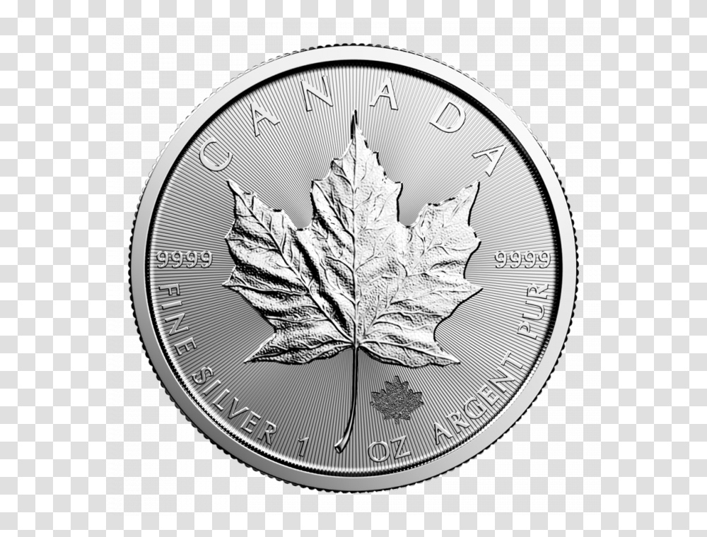 Silver Maple Leaf 2019, Plant, Coin, Money, Clock Tower Transparent Png