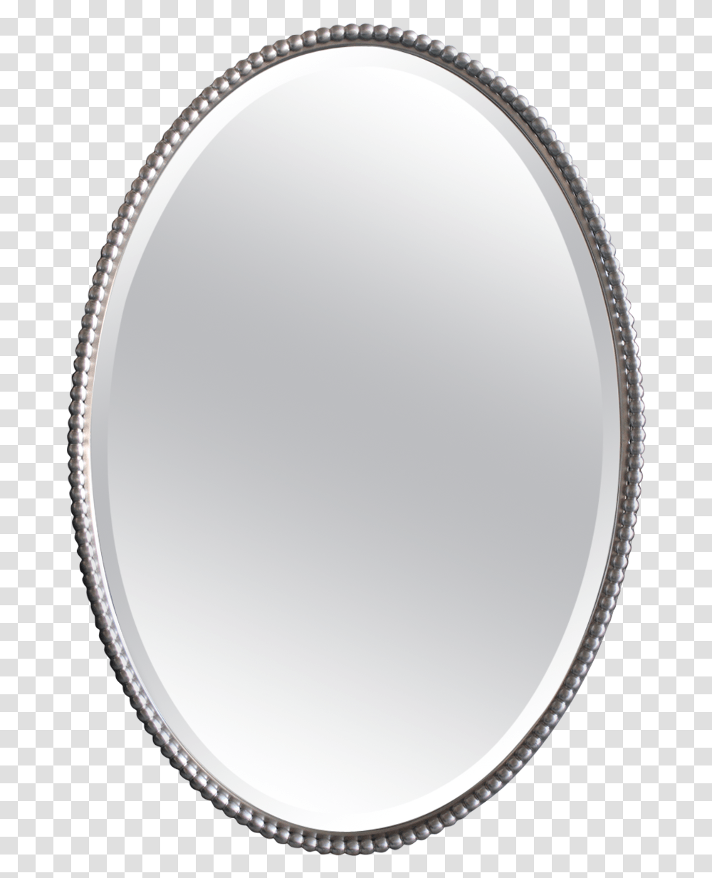 Silver Mirror Oval Circle Transparent Png