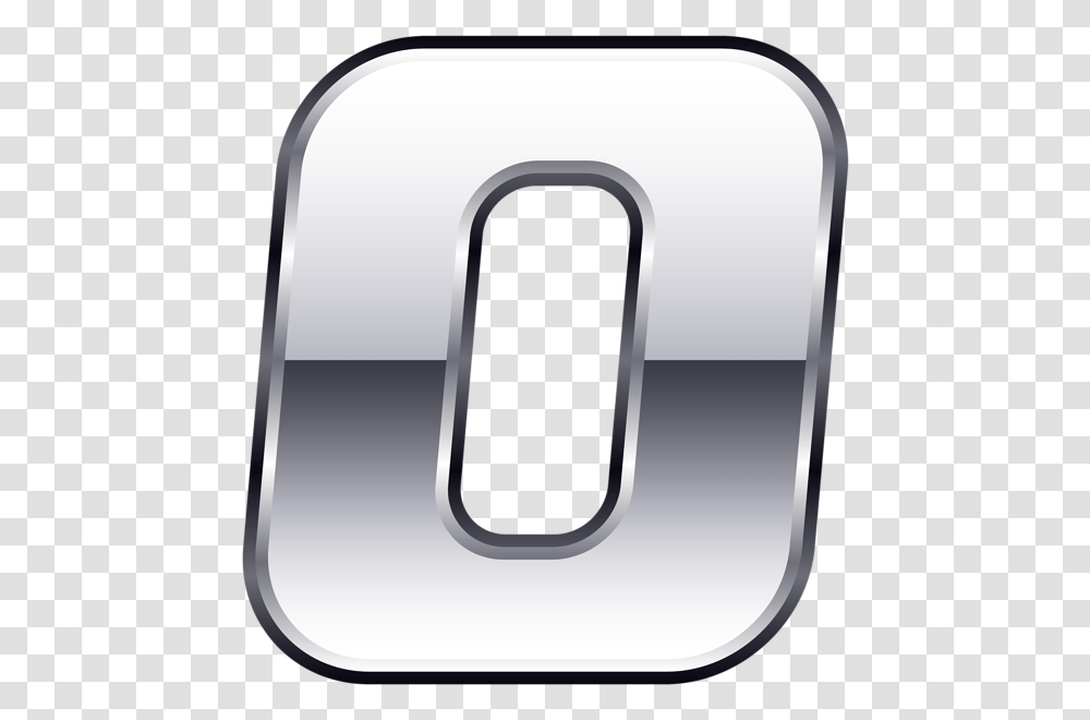 Silver Number Zero Clip Gallery, Alphabet, Logo Transparent Png