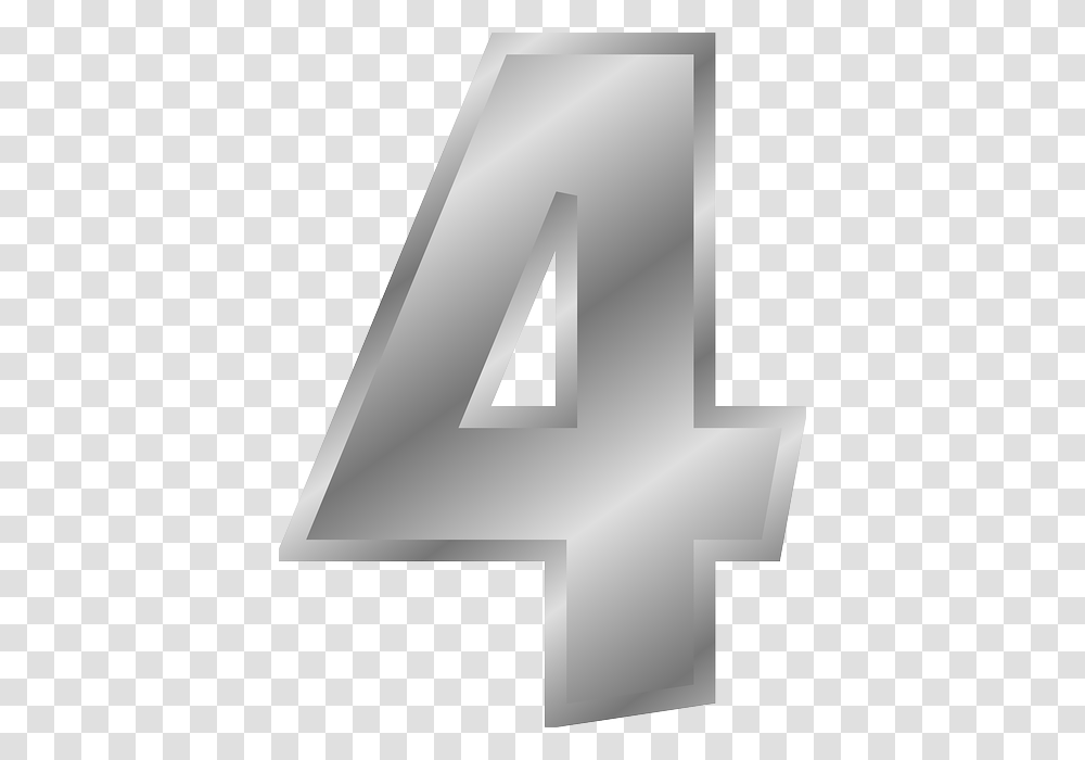 Silver Numbers Clipart Hd Figura Del Numero, Alphabet Transparent Png