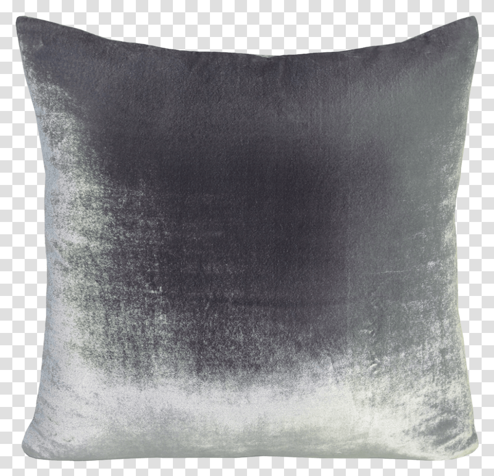 Silver Ombre Velvet Throw Pillow Silver Velvet Pillows, Cushion, Rug Transparent Png