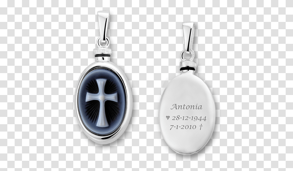 Silver Oval Ash Pendant With Blue Cameo Latin Cross Silver, Accessories, Accessory, Jewelry, Earring Transparent Png