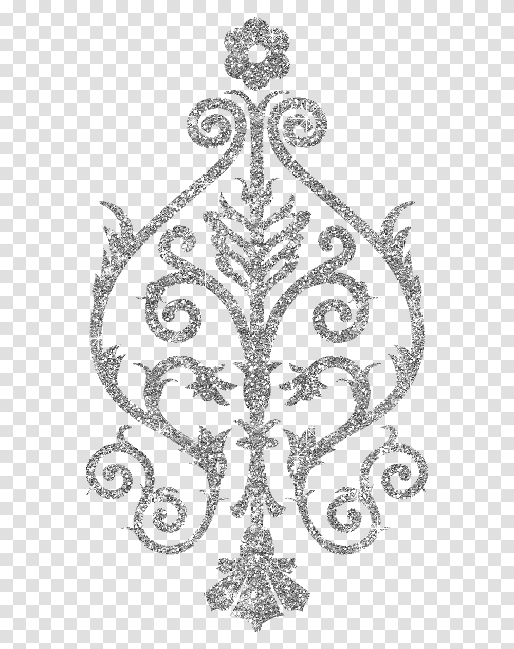 Silver Pattern, Cross, Snowflake, Rug Transparent Png