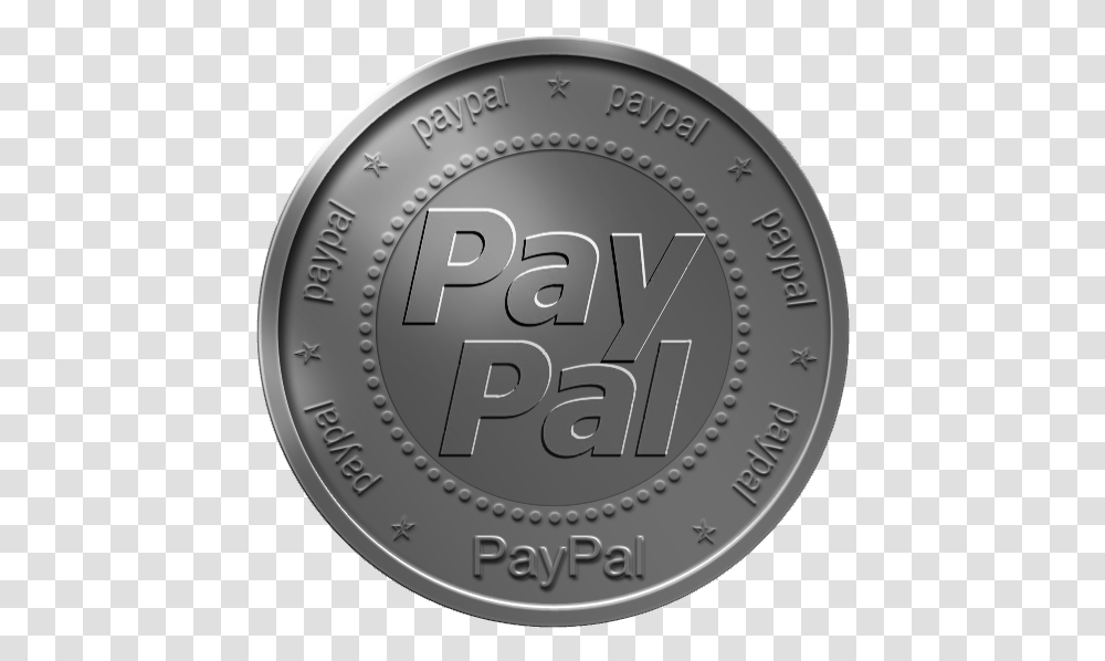 Silver Paypal Logo Logodix Coin, Nickel, Money, Clock Tower, Architecture Transparent Png