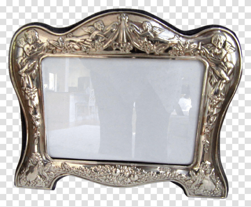 Silver Picture Frame Picture Frame, Screen, Electronics, Monitor, Display Transparent Png