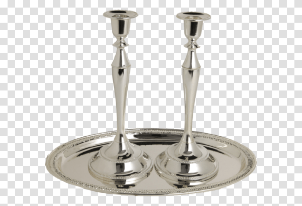 Silver Plated Candlesticks W Tray Stemware, Glass, Lamp, Goblet, Cocktail Transparent Png