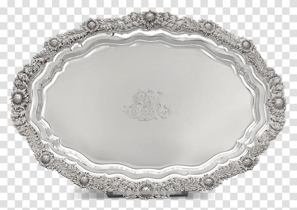 Silver, Platter, Dish, Meal, Food Transparent Png