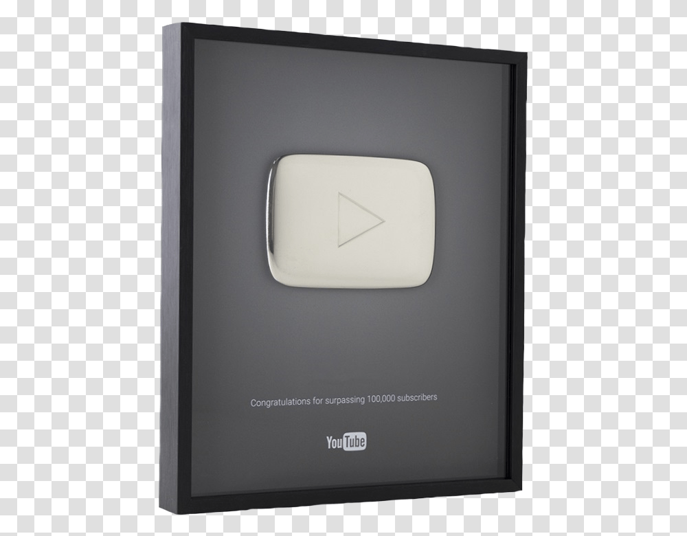 Silver Play Button Youtube Icon, Phone, Electronics, Mobile Phone, Cell Phone Transparent Png