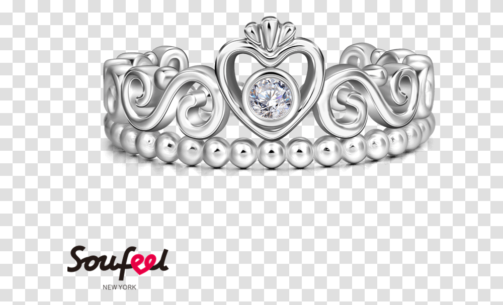 Silver Princess Crown Tiara Princess Ring 925 Sterling Coroa Rainha Prata, Accessories, Accessory, Jewelry, Alphabet Transparent Png