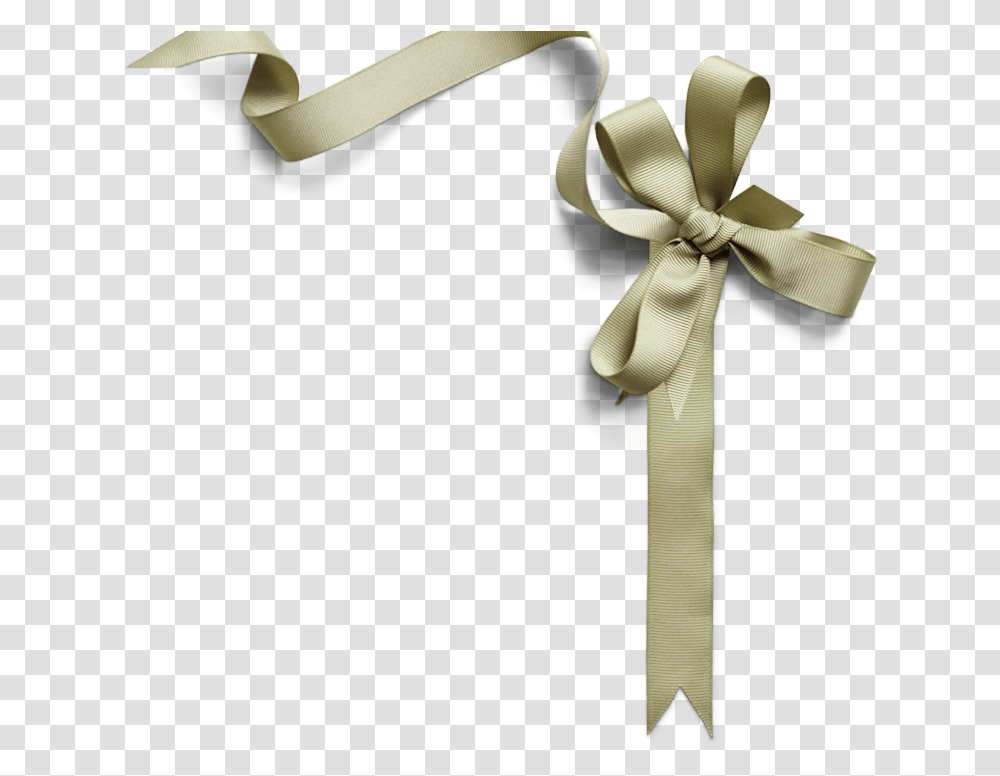 Silver Ribbon Wedding Ribbon Silver, Cross, Symbol, Plant, Flower Transparent Png