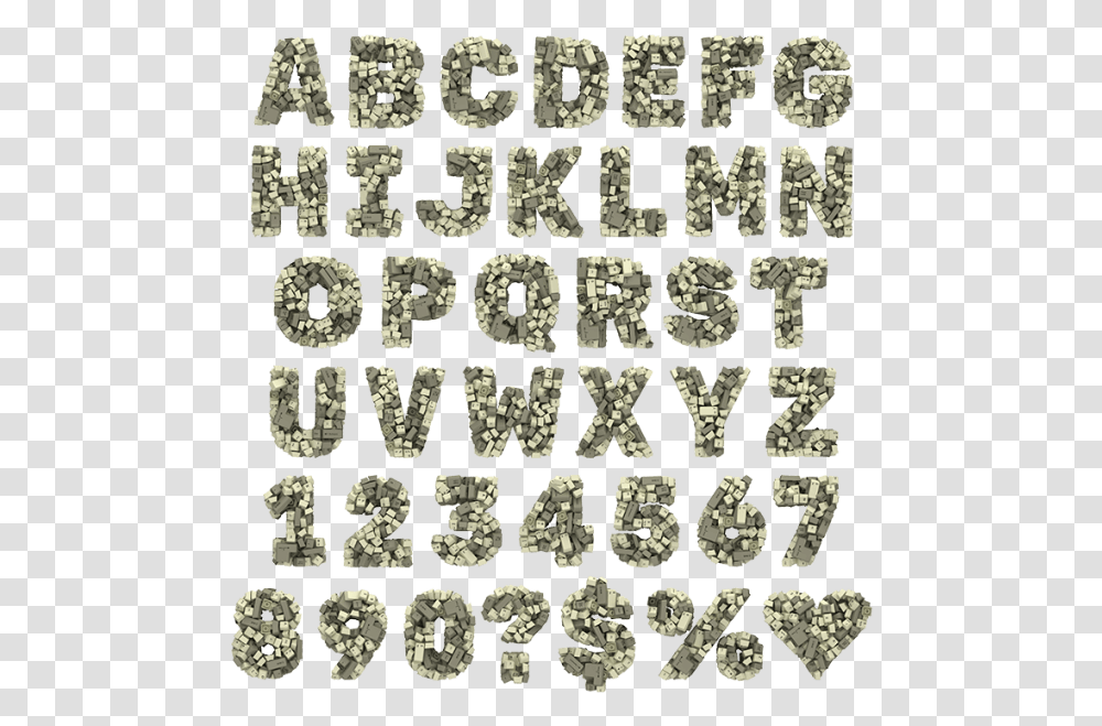 Silver, Rug, Alphabet, Rock Transparent Png