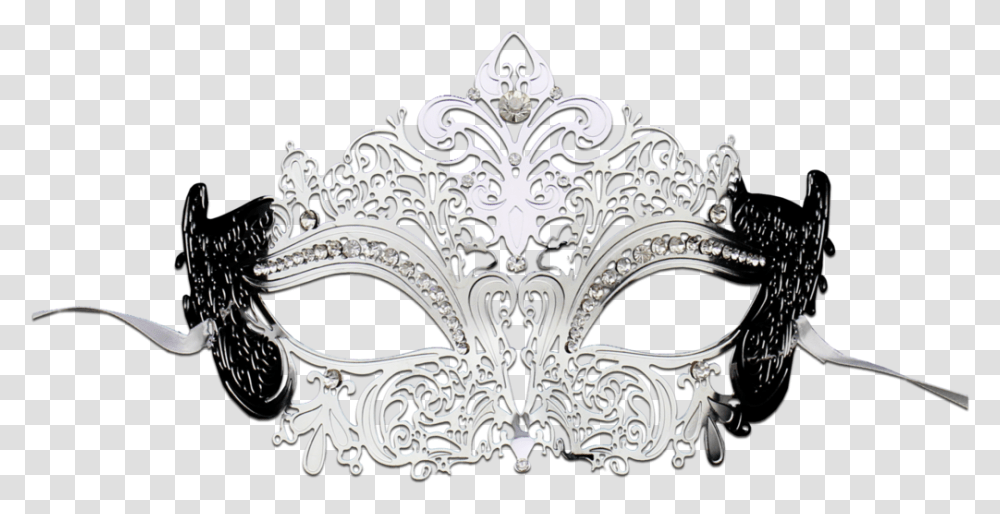 Silver Series Women's Laser Cut Metal Venetian Masquerade Masquerade Silver Mask, Accessories, Accessory, Pattern Transparent Png