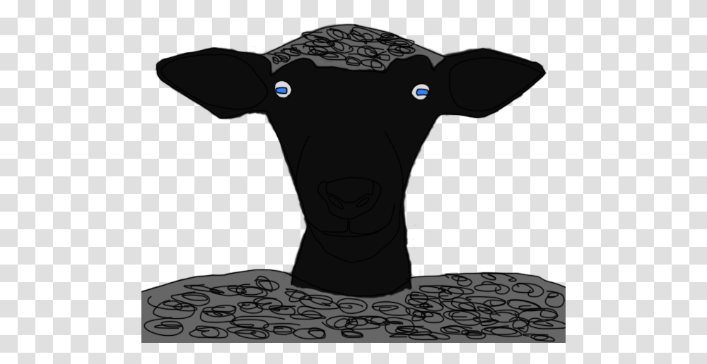 Silver Sheep Icon Weasyl Sketch, Mammal, Animal, Cattle, Cow Transparent Png